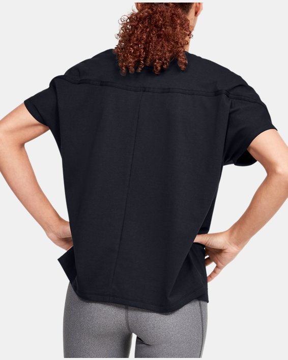 Women's UA Lighter Longer Graphic T-Shirt, Black, pdpMainDesktop image number 1